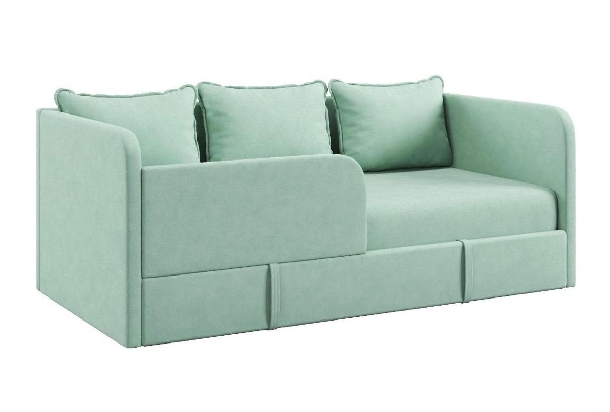 Диван-кровать Кэви (правый бортик). Велюр Тедди 337