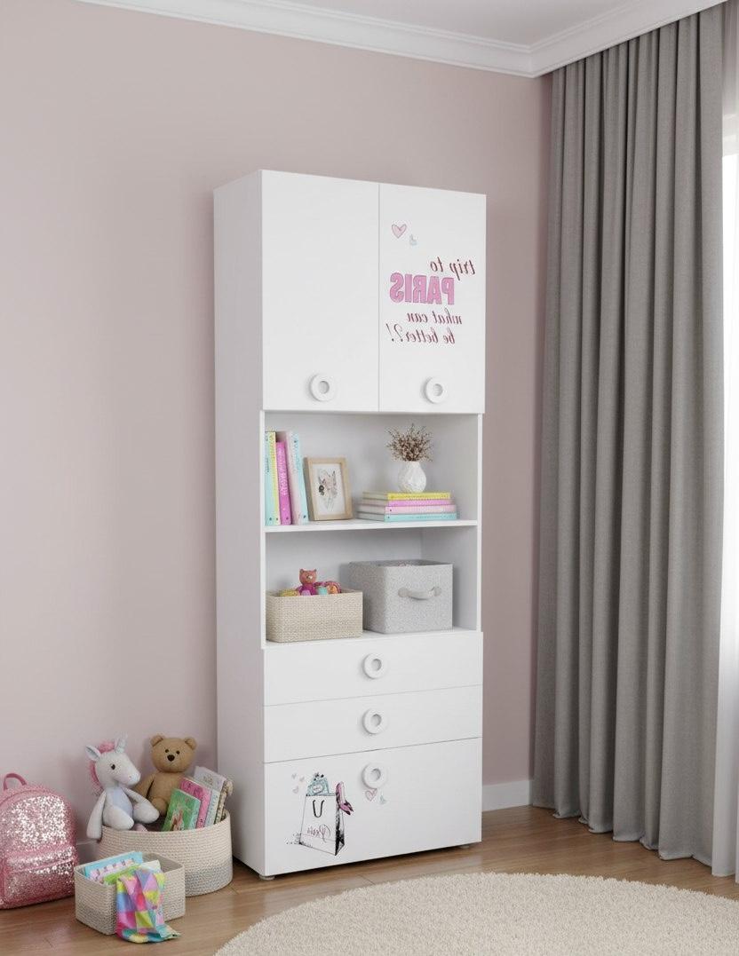 Пенал-стеллаж-1 коллекции Модница New