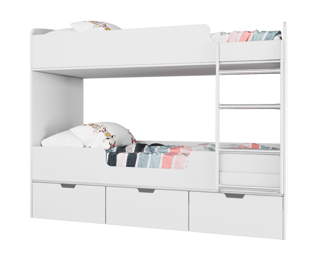 Двухъярусная кровать Малыши Двойняшки 180х80 (цвета разные)