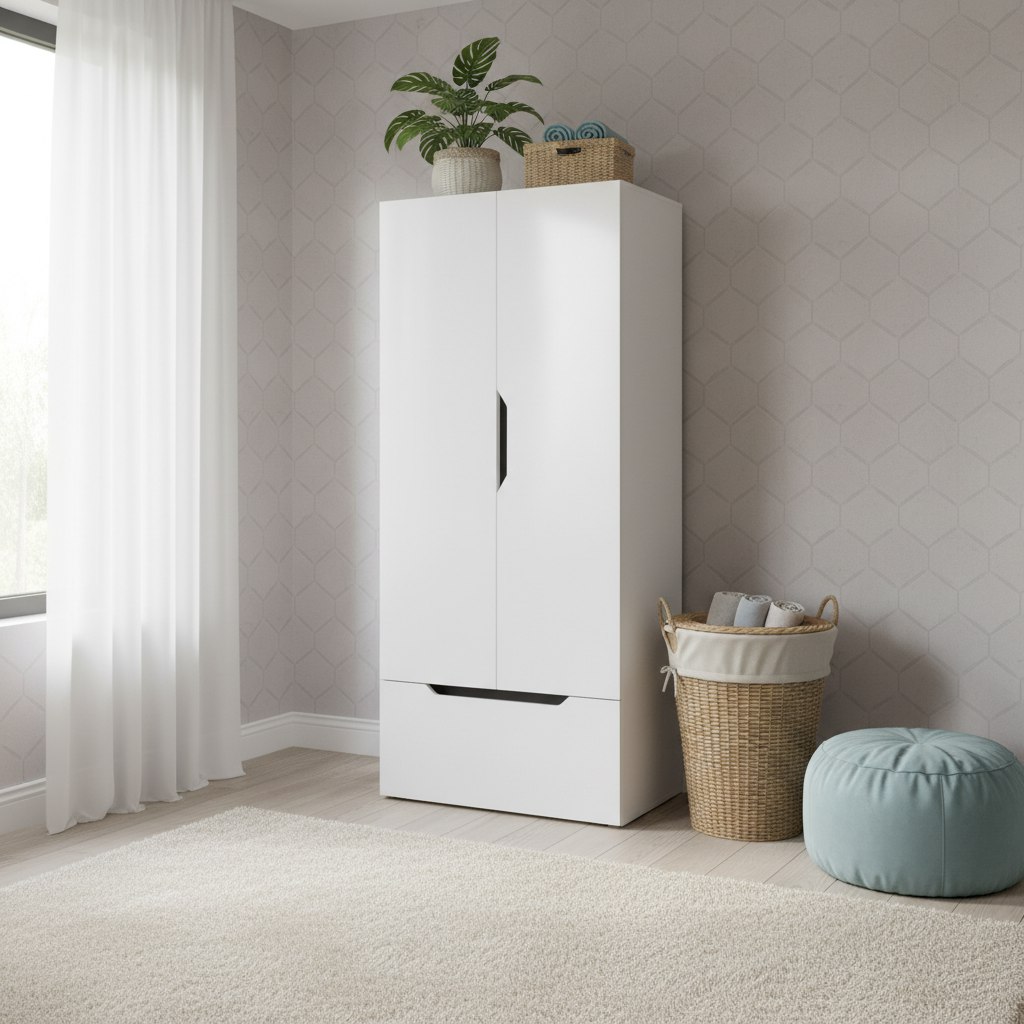 Шкаф гардеробный с ящиком коллекции Мозаика-2