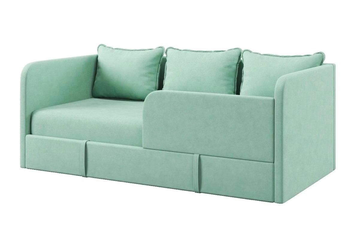 Диван-кровать Кэви. Матрас, бортик, подушки, ящик - в комплекте! 