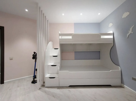 Кровать двухъярусная БИГ (цвет белый) 200х120 от Династия Kids