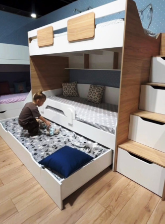 Кровать-чердак коллекции Лайт Лофт 200х90 от Династия Kids