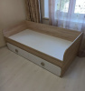 Кровать 190х90 коллекции Юниор (дуб сонома + белый) от Династия Kids