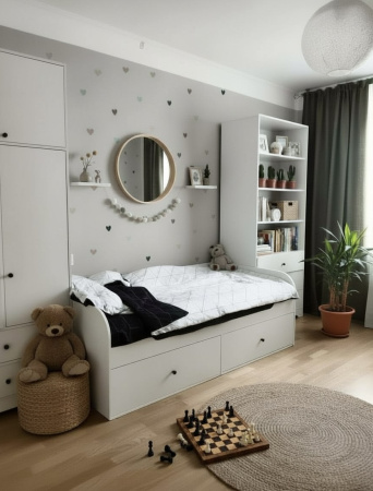 Кровать коллекции Норд (размеры разные) от Династия Kids