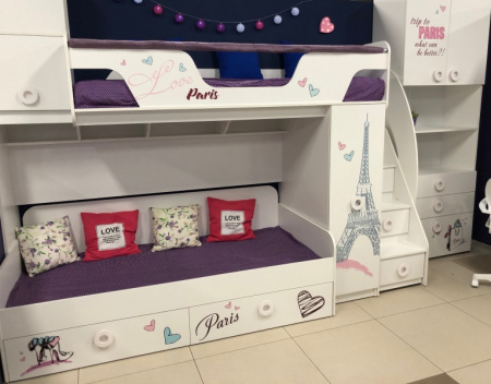 Кровать Модница-4 + кровать Модница-6 от Династия Kids