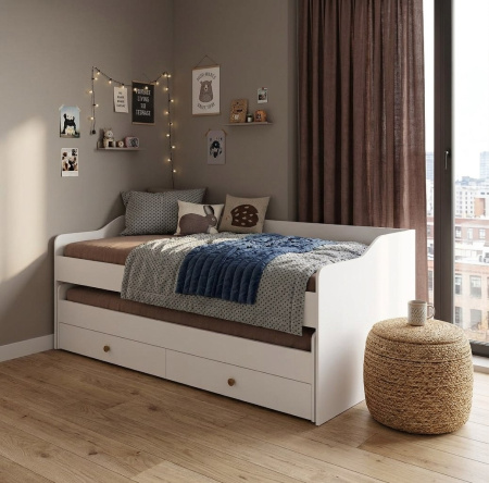 Двухъярусная выдвижная кровать Портал 200х90 + 190х80  от Династия Kids