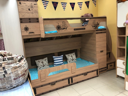 Кровать 190х90 коллекции Фрегат-6 от Династия Kids