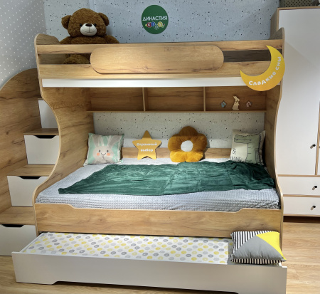 Кровать Биг 90х200 (цвет белый) от Династия Kids