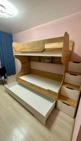 Кровать Биг 90х200 (цвет белый) от Династия Kids