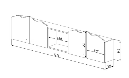 Полка навесная Кокетка New. Акция!