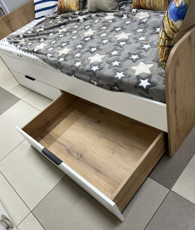 Кровать коллекции Брайт Графит от Династия Kids