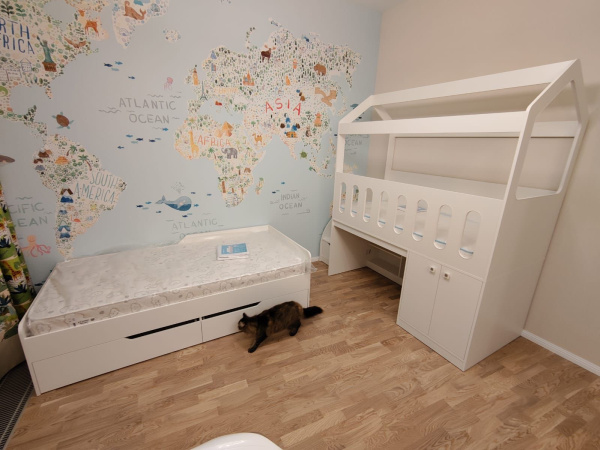 Кровать коллекции Мозаика-2 (правая/левая) 190х90 (распродажа)