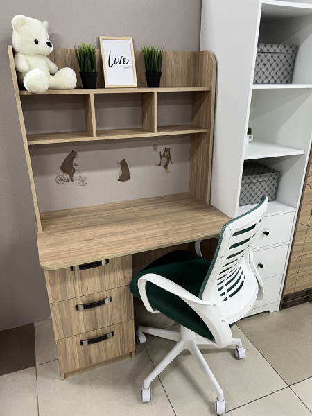 Стол письменный КСТ-12 (вяз швейцарский). Левый/правый от Династия Kids