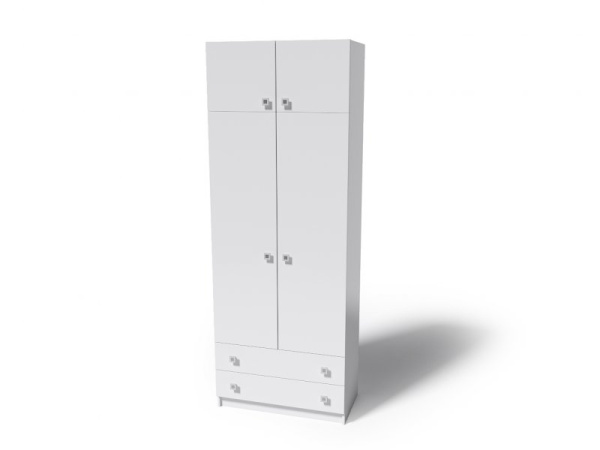 Шкаф Умка с антресолью (белый)