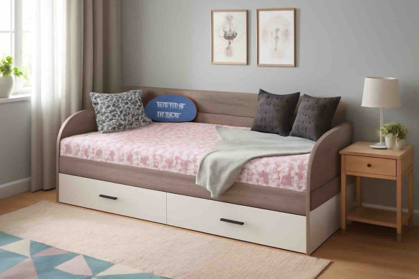 Кровать 200х90 коллекции Гранд (прямая спинка)