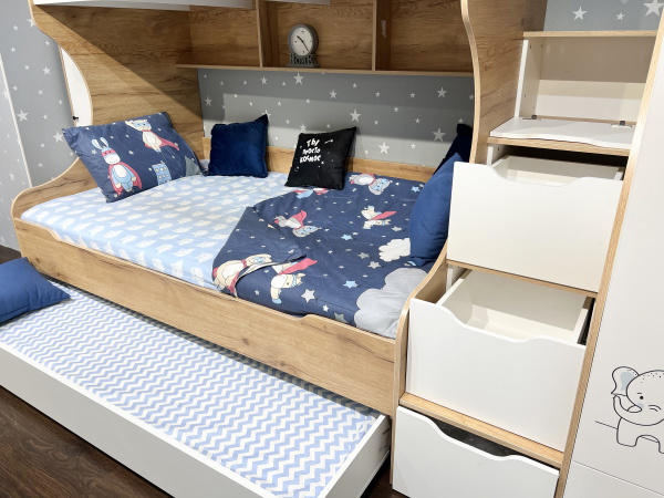 Кровать двухъярусная Биг 120х200 (левая) от Династия Kids