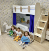 Двухъярусная кровать Фортуна (размеры и цвета разные) от Династия Kids