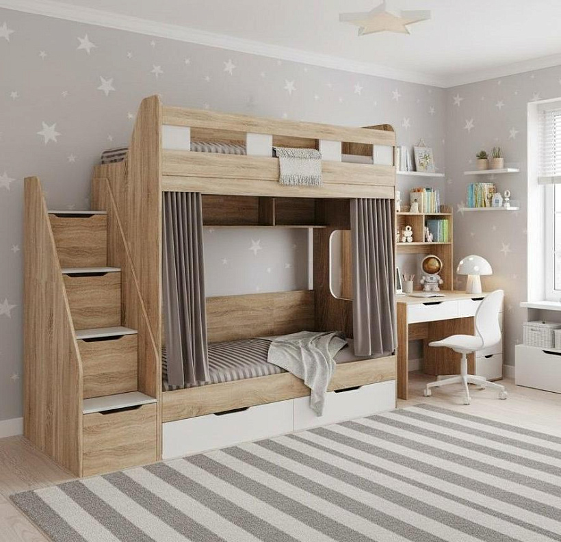 Спальные места 90х200 от Династия Kids