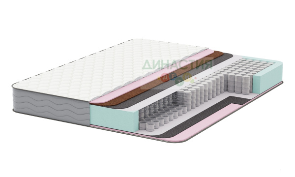 Матрас пружинный 90х190 Сильвер-5. Высота 20 см. Кокос с 1 стороны