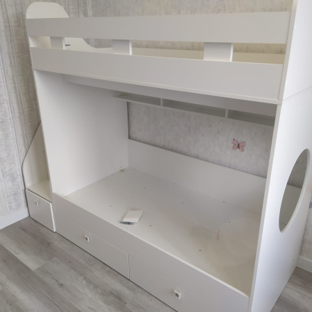 Кровать 160х80 двухъярусная Юниор-1  от Династия Kids