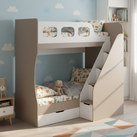 Кровать 2-х ярусная Умка-6  190х80  от Династия Kids