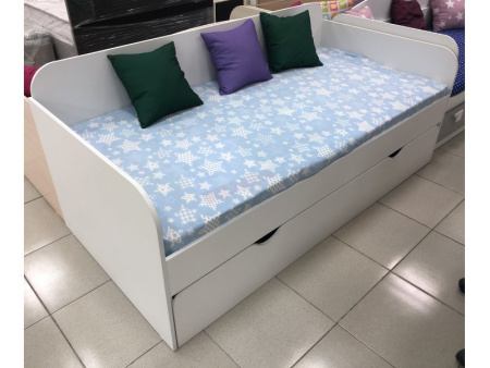 Кровать-чердак Мозаика-2+кровать Двушка (левая). Верх 190*90, низ 190*90+180*80 от Династия Kids