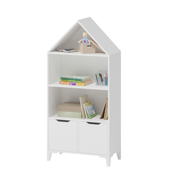 Стеллаж-Домик 6 (цвет: белый)