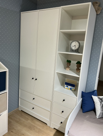 Шкаф-2 коллекции Норд (с ящиками) от Династия Kids