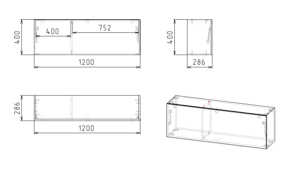 Полка настенная Брайт Графит-2 от Династия Kids