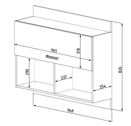 Полка (2 шт) Цветы New 