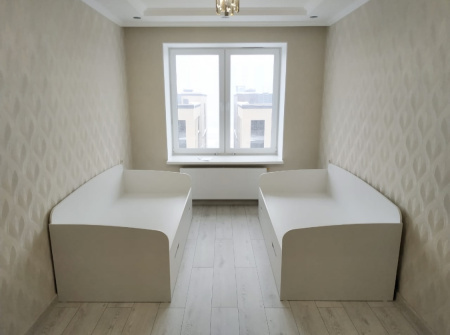 Кровать выдвижная Двушка (цвет: белый) 190х90 от Династия Kids