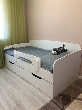 Кровать выдвижная Двушка (цвет: белый) 190х90 от Династия Kids