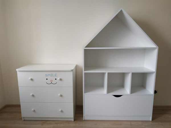Стеллажи Домик 1 + Домик 3 от Династия Kids