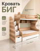 Кровать Биг 120х200. Выставочный образец (смена экспозиции) от Династия Kids