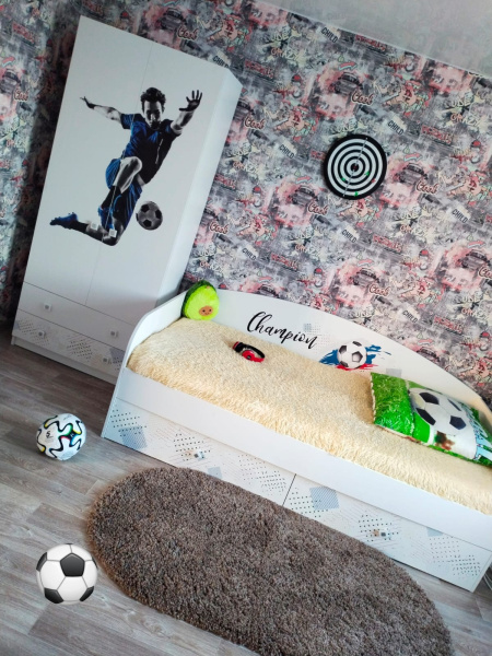 Шкаф коллекции Футбол (с принтом) от Династия Kids