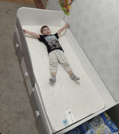 Кровать 160х80 Умка-5 (серебро+белый)  от Династия Kids