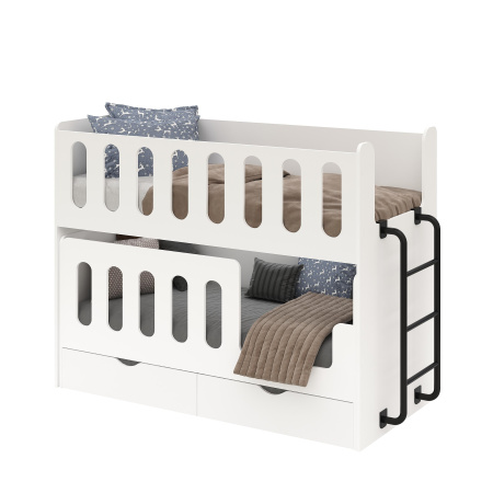 Двухъярусная выдвижная кровать Близняшки 160х80  от Династия Kids