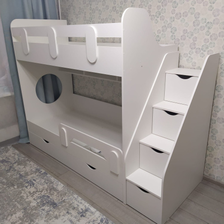 Двухъярусная кровать Фортуна (размеры и цвета разные) от Династия Kids