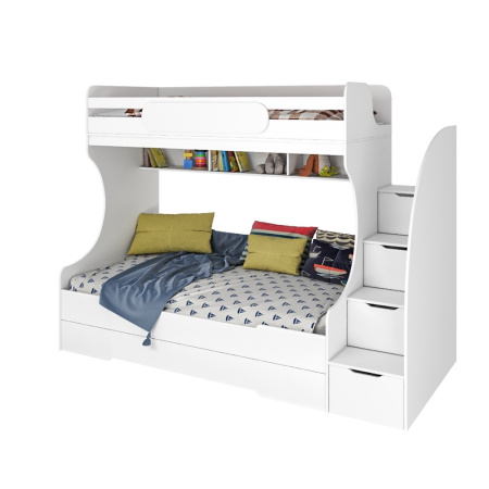 Кровать двухъярусная БИГ (цвет белый) 200х120 от Династия Kids