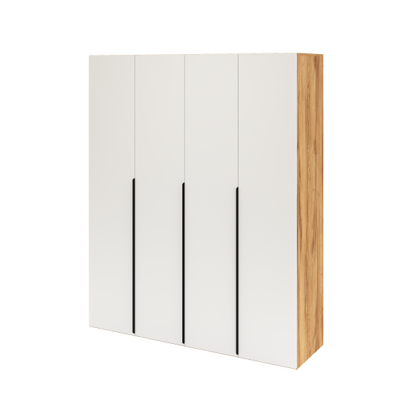 Шкаф 4-х дверный коллекции Брайт Золотистый