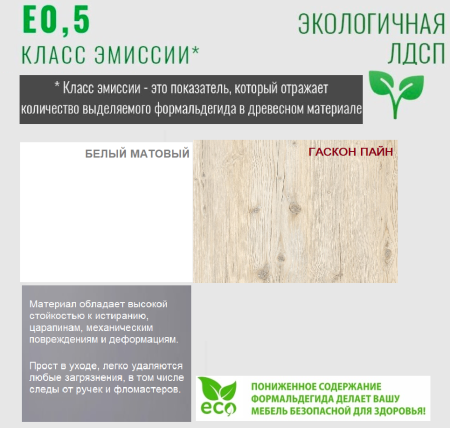 Кровать 2-х ярусная Умка-3 (гаскон пайн + белый) от Династия Kids