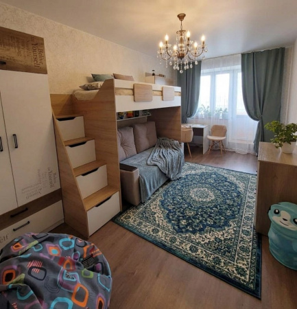 Кровать-чердак коллекции Мозаика 190х90  от Династия Kids