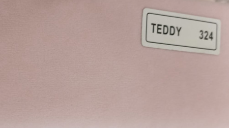 Мягкая кровать Nepos 90х200 (универсальный бортик). Велюр Тедди 324 (пудровый) от Династия Kids