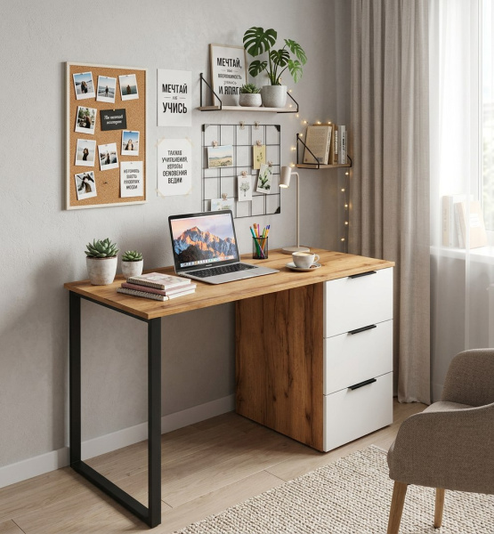 Стол 1000 мм коллекции Брайт Золотистый