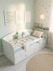 Кровать 160х80 Умка Мини NEW (ручки - дуб)  от Династия Kids