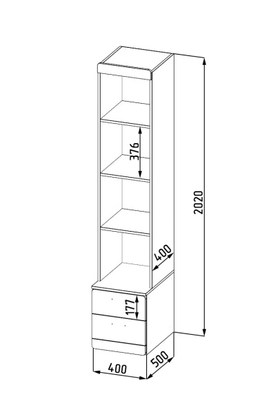 Стеллаж коллекции Формат  от Династия Kids