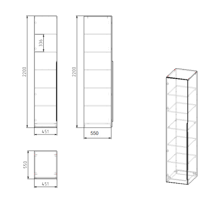 Пенал распашной коллекции Брайт Велюр от Династия Kids