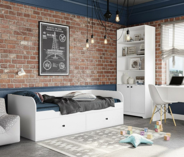 Комплект мебели коллекции Норд (кровать + стол + стеллаж)