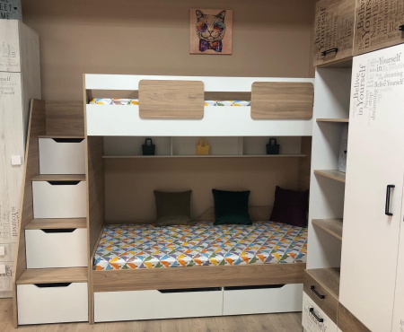 Кровать коллекции Мозаика 190х90 (распродажа) от Династия Kids